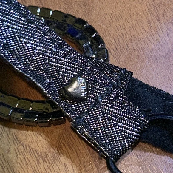 Original Juicy Couture Rhinestone Bow Sparkle Elastic Headband